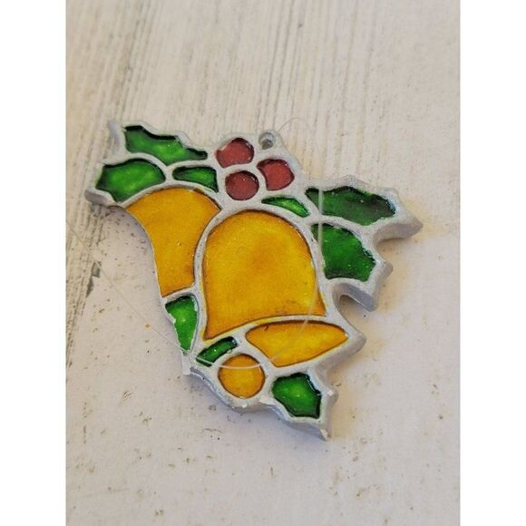 Stained
AS IS bell Mistletoe ornament Xmas decor - Picture 4 of 5